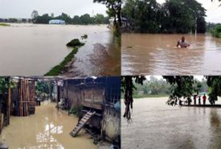 পাহাড়ি ঢলে রাঙ্গামাটির নিম্নাঞ্চল প্লাবিত