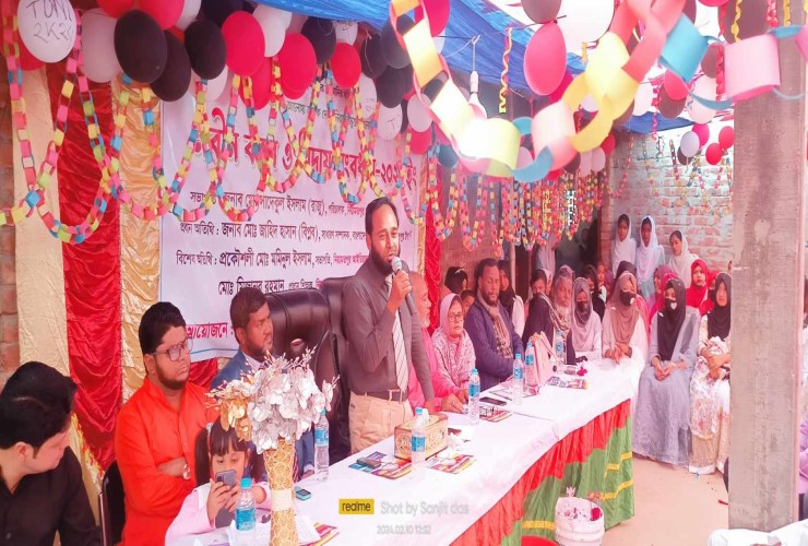 নিয়ামতপুর আইডিয়াল স্কুলের নবীন বরণ ও বিদায় সংবর্ধনা