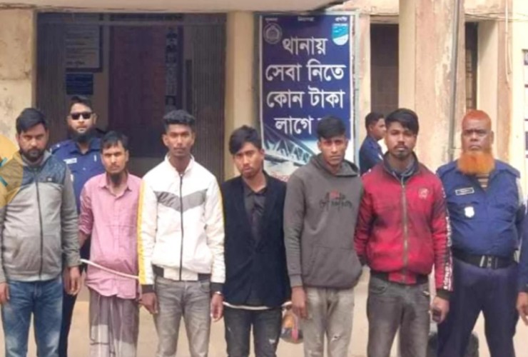 শ্রীপুরে কিশোর গ্যাংয়ের ছয় সদস্যকে গ্রেপ্তার